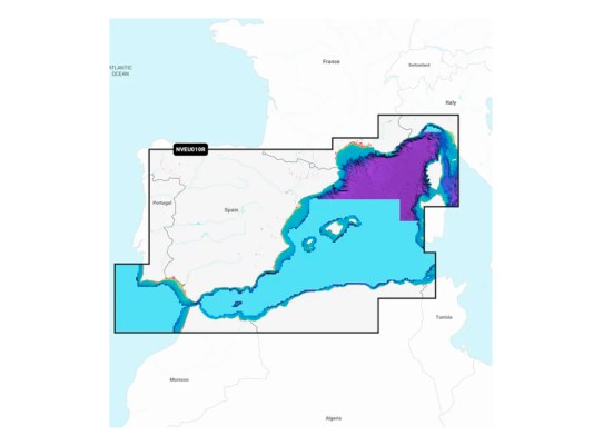 Garmin Navionics+ Regular Vision South Europe Cartography