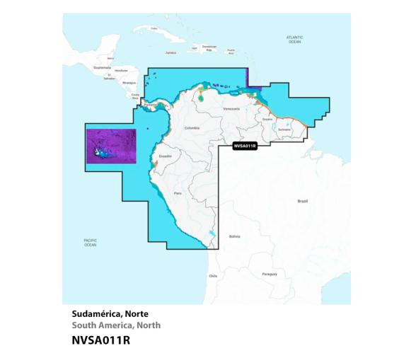 Garmin Cartografía Navionics+ Vision Regular Sudamérica