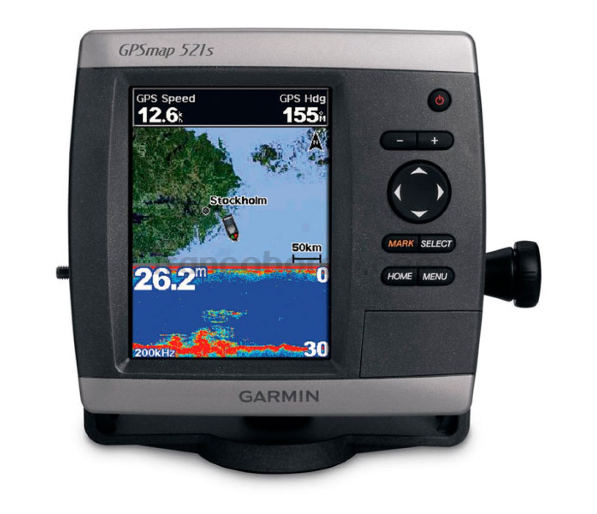 Garmin GPS Plotter Sonda Gpsmap 521s con Transductor Popa