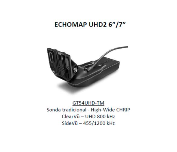 Garmin Plotters ECHOMAP UHD2 de 6", 62sv con transductor GT54