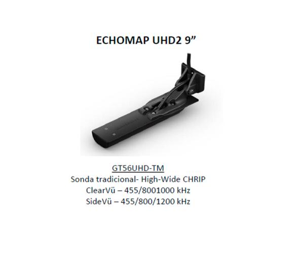 Garmin Plotters ECHOMAP UHD2 de 9", 92sv con Transductor GT56