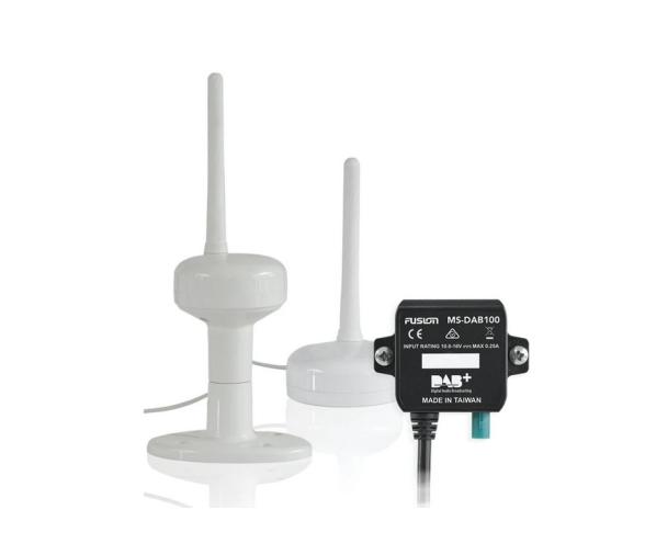 Fusion Receptor DAB náutico con antena