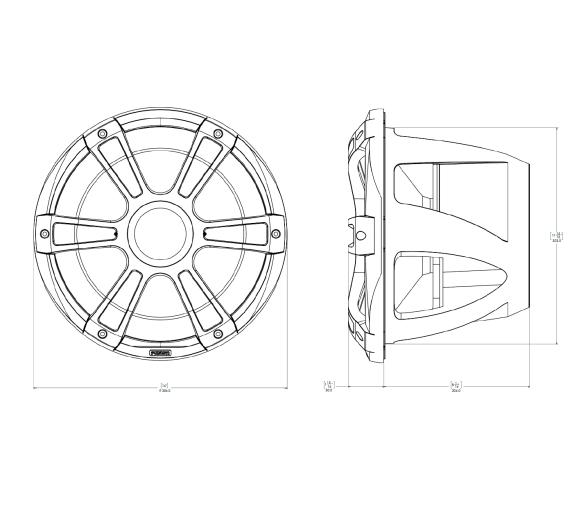 Fusion Subwofer Nauticos Serie Signature 3