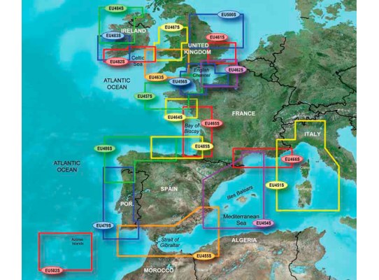 Garmin Cartografia BlueChart G3 Vision Small Europa Garmin Cartografia BlueChart G3 Vision Small Europa