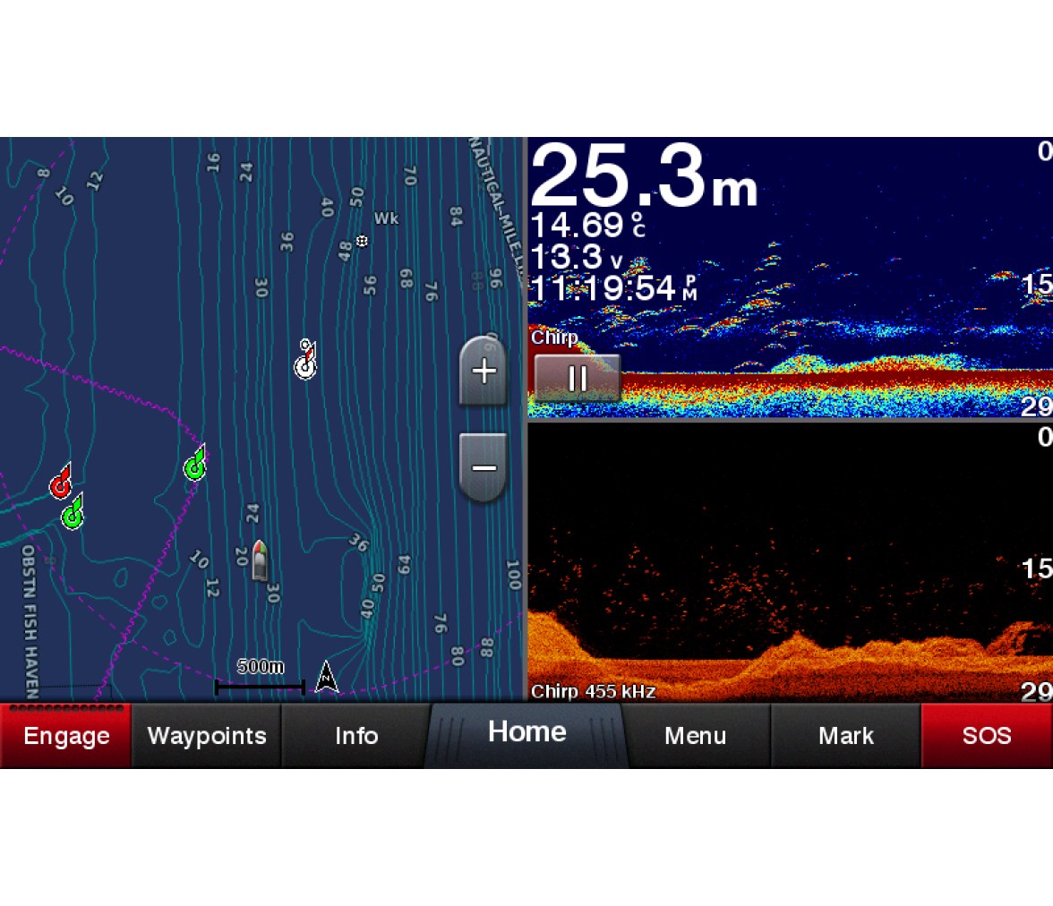 Garmin GPS Plotter Sonda GPSMap 722xs sin Transductor