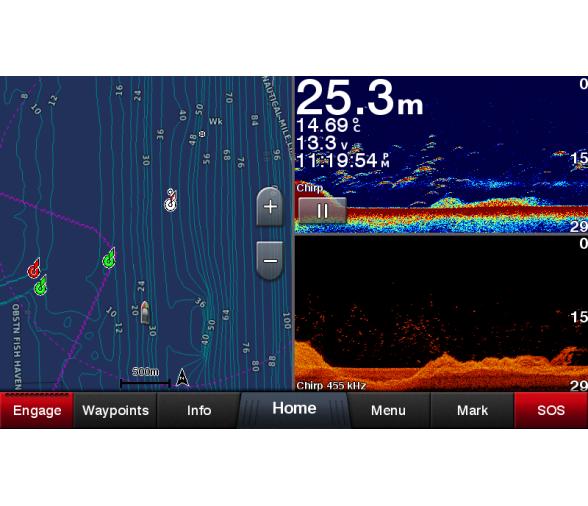 Garmin GPS Plotter Sonda GPSMap 722xs sin Transductor