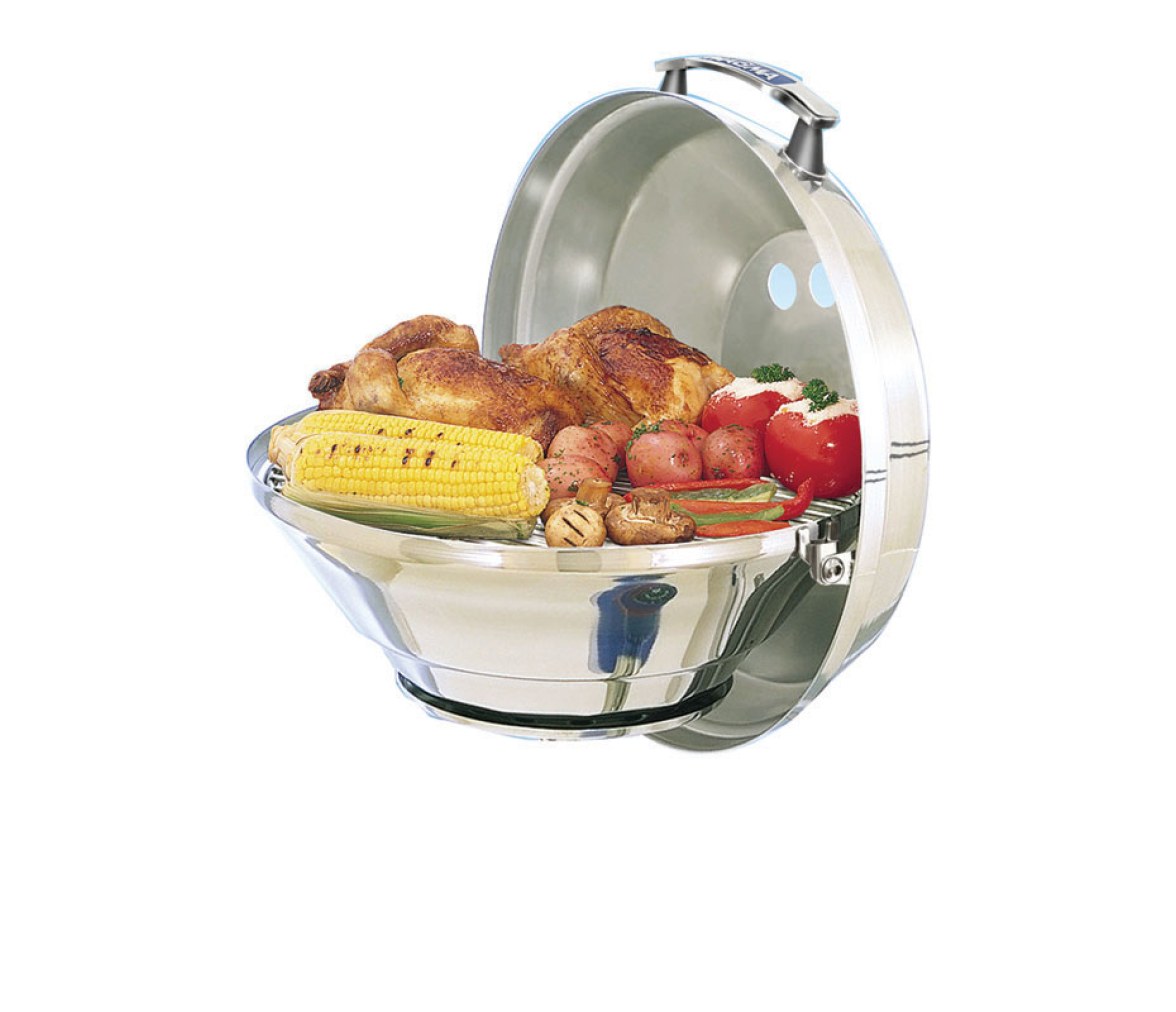 Parrilla de gas "Marine Kettle", acero inoxidable