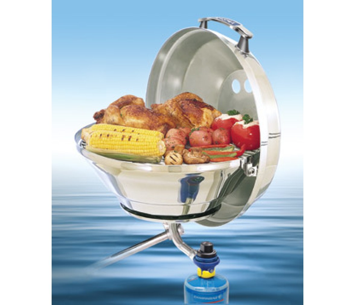 Parrilla de gas "Marine Kettle", acero inoxidable