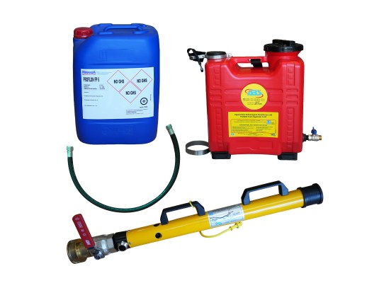 Generador de espuma portátil, depósito 20 L de espuma sin PFOS/PFOA, MED/SOLAS
