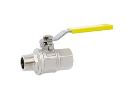 M.F. Full bore ball valve, stainless steel handle