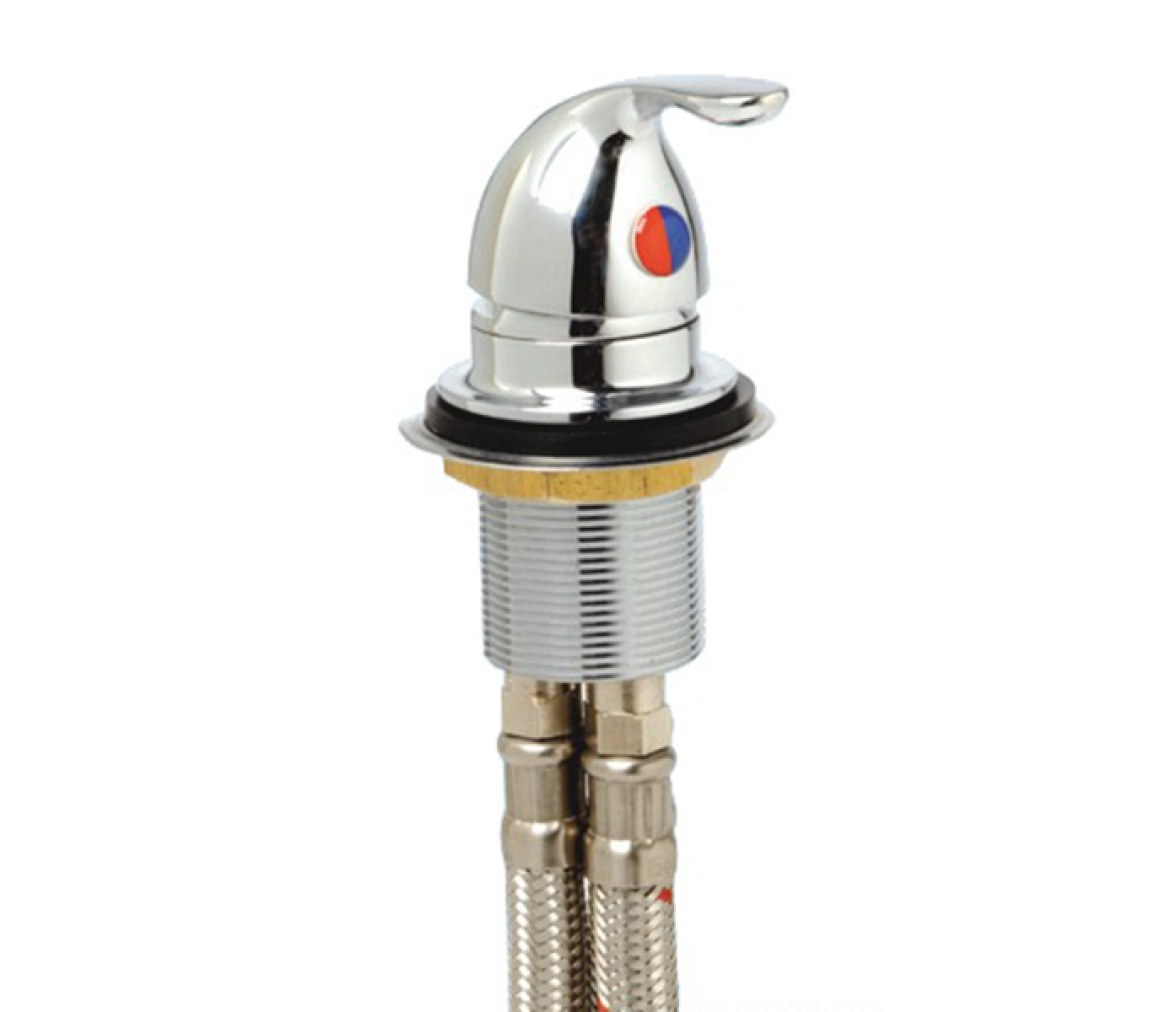 Grifo Laton Cromado con Cartucho Ceramico Oval