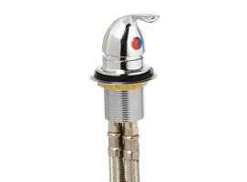 Grifo Laton Cromado con Cartucho Ceramico Oval