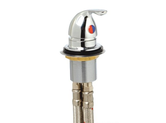 Grifo Laton Cromado con Cartucho Ceramico Oval