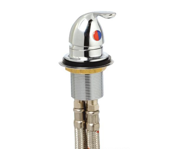 Grifo Laton Cromado con Cartucho Ceramico Oval