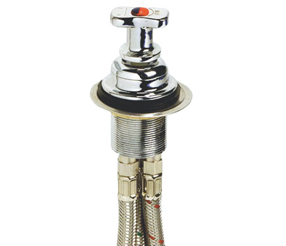 Grifo laton cromado con cartucho ceramico -T-