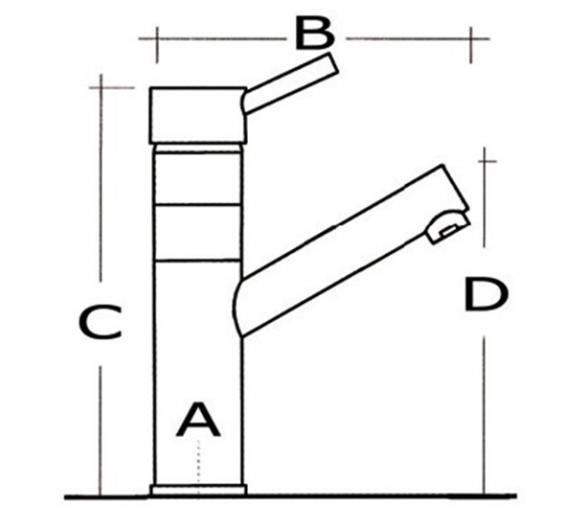 Grifo Lavabo giratorio Diana cerámico