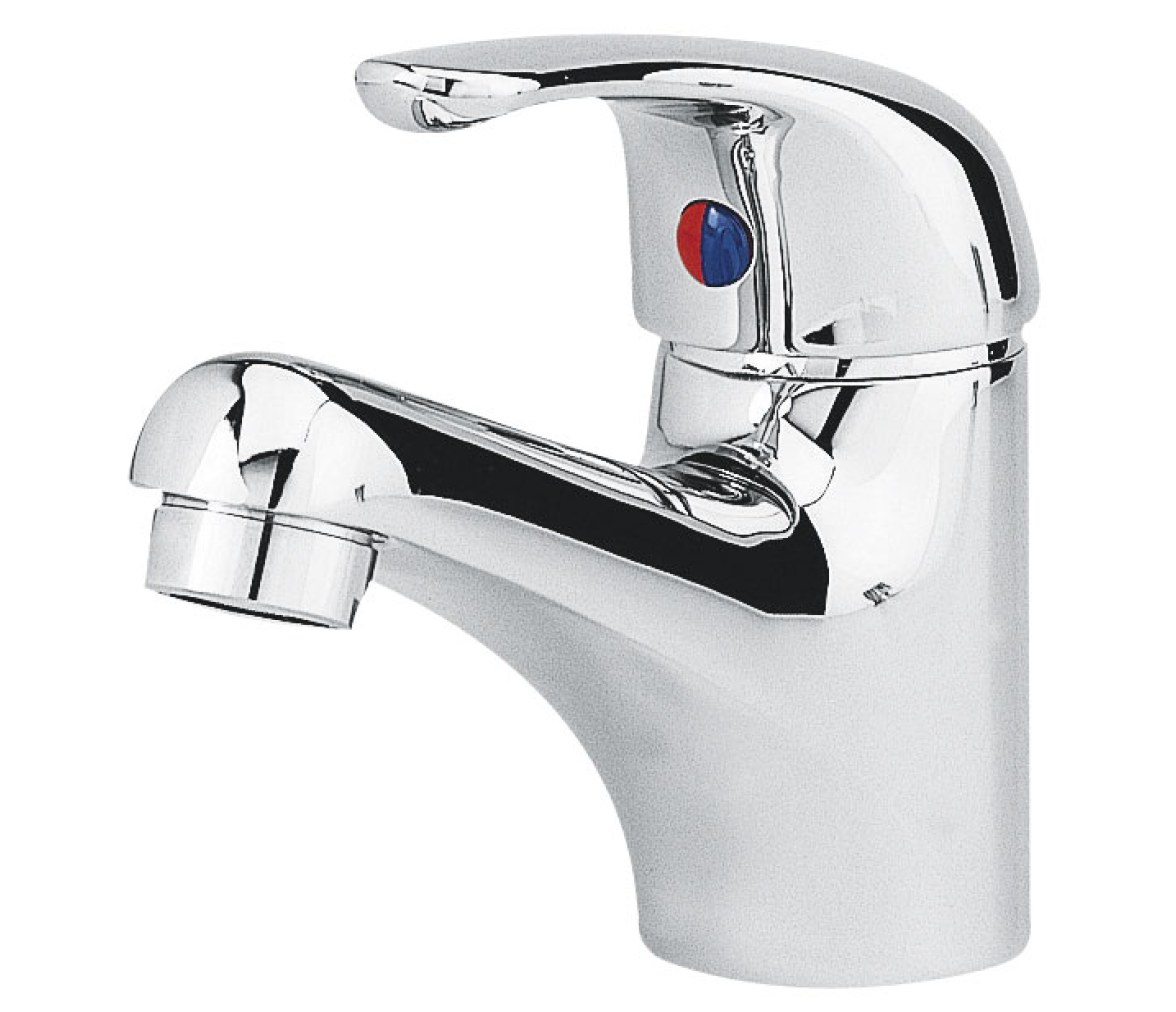 Grifo Mezclador Monomando Compacto Laton Cromado Plastimo