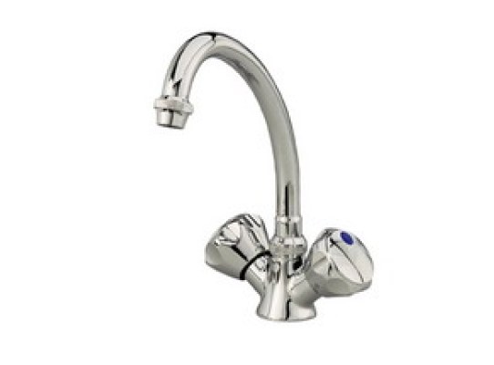 Grifo Mezclador Orientable Laton Cromado Plastimo