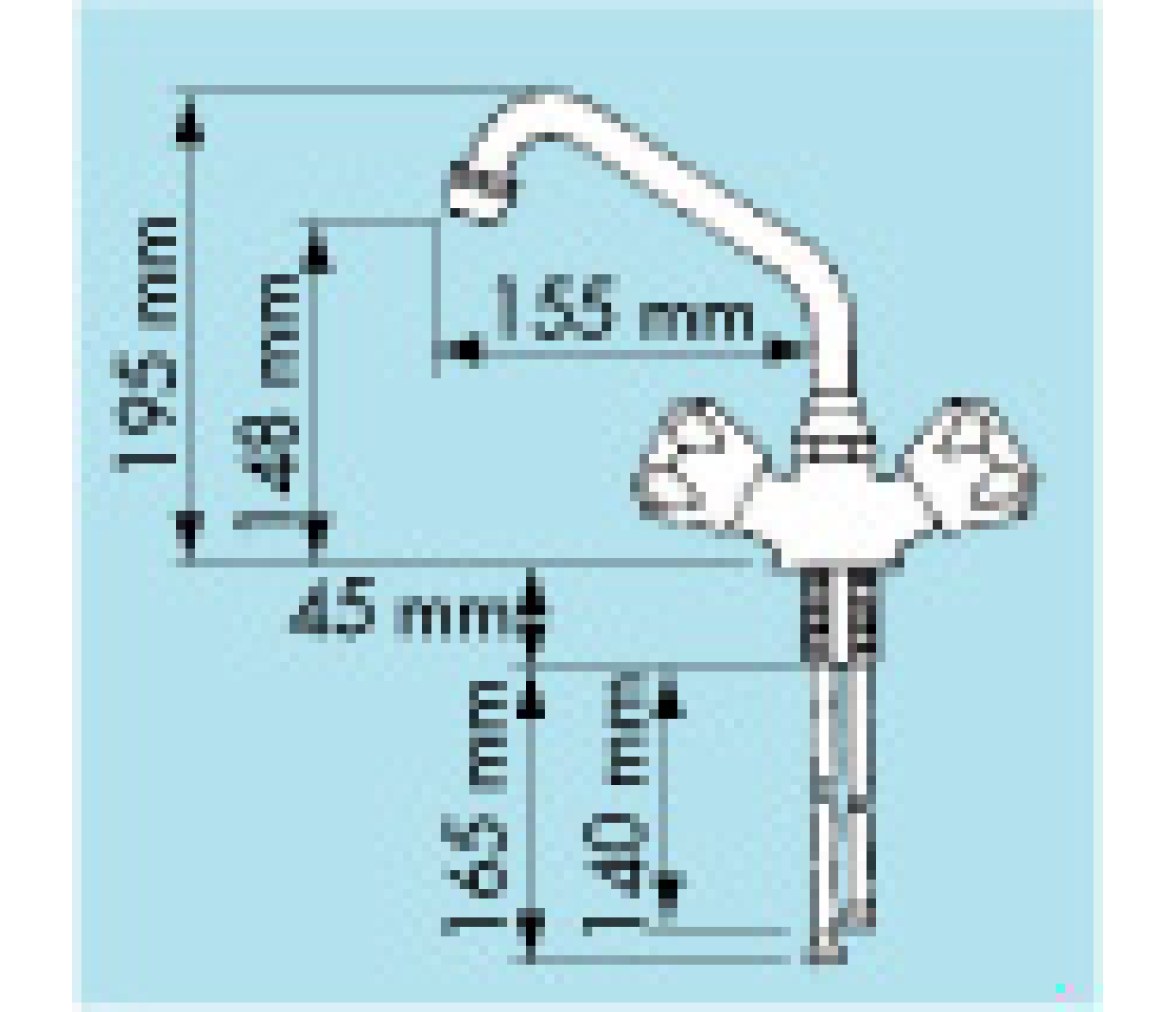 Grifo Mezclador Orientable Laton Cromado Plastimo