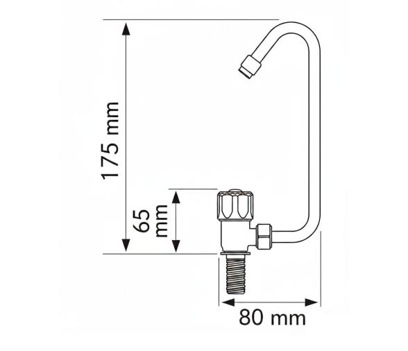 Grifo Monomando Agua Fria Orientable y Ocultable Laton Cromado