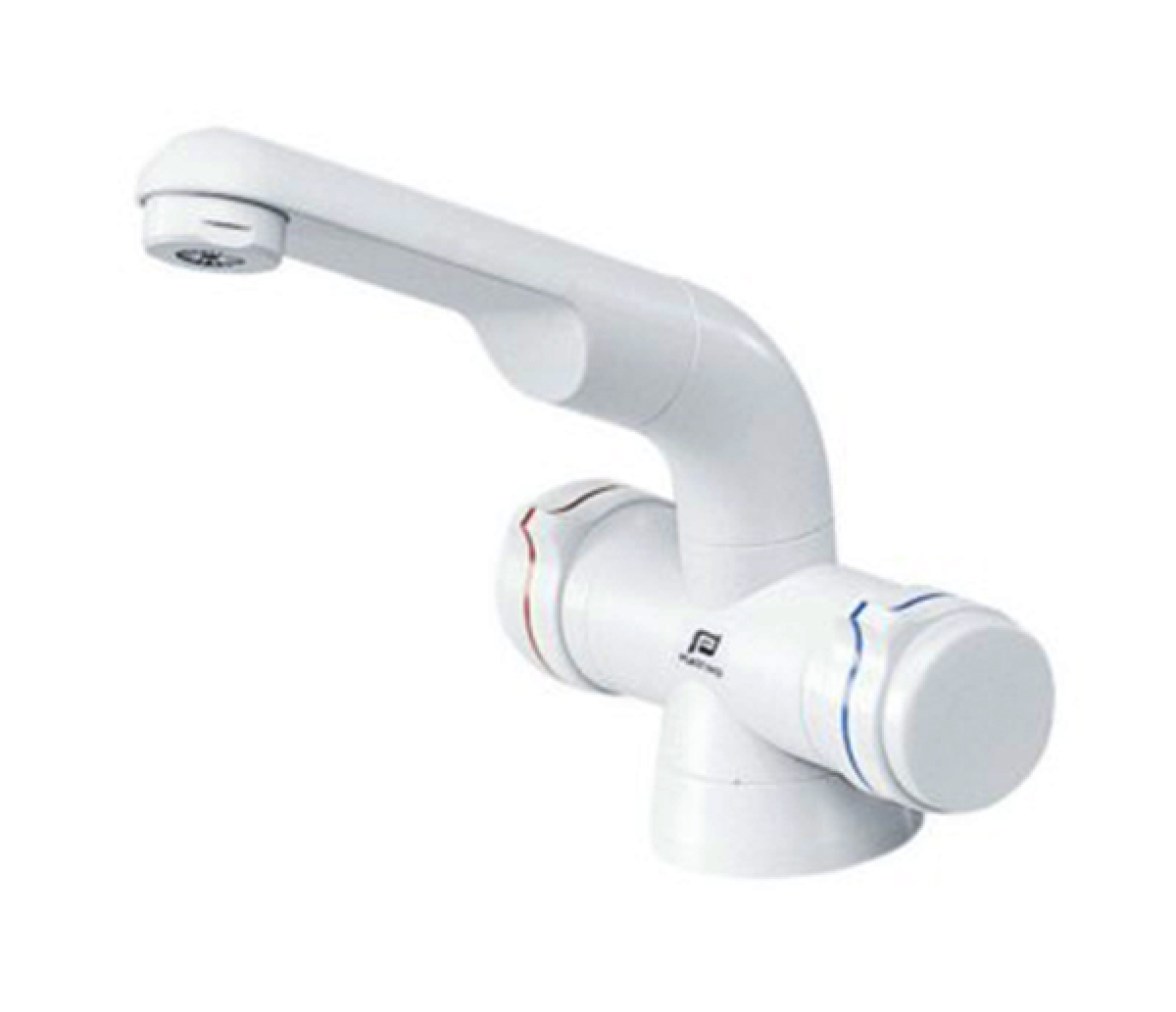 Grifo Mezclador Orientable Blanco Plastimo