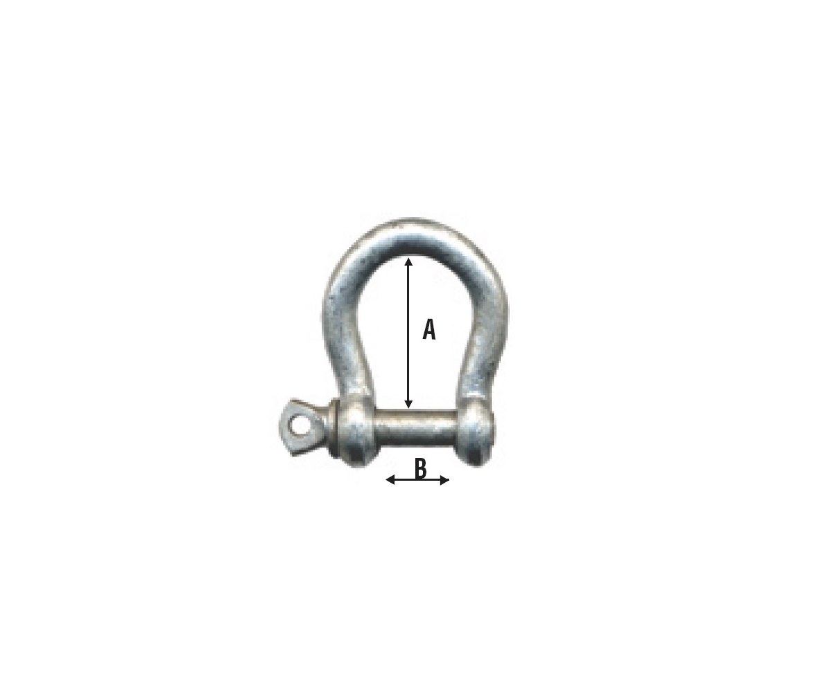 Grillete Lira Galvanizado Vinox