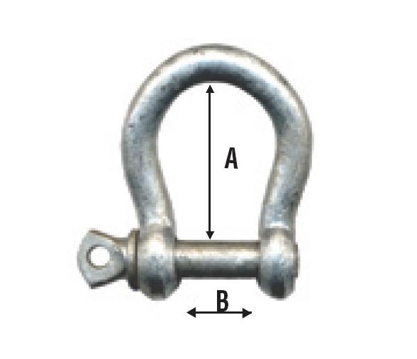Grillete Lira Galvanizado Vinox