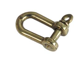 Grillete Recto en Latón Pulido