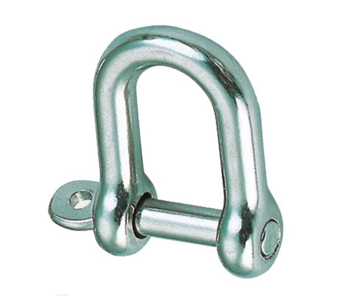 Grillete Recto Inox 316 Eje Imperdible Blister 2 Unidades