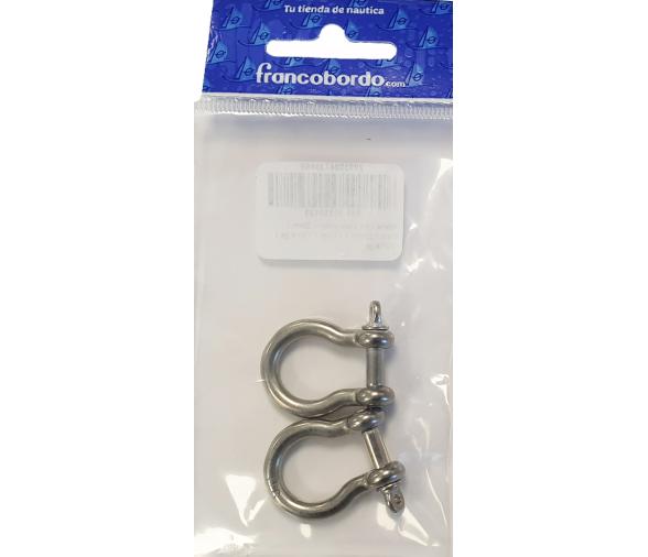 Grillete Lira Inox Vinox Blister 2 Unidades