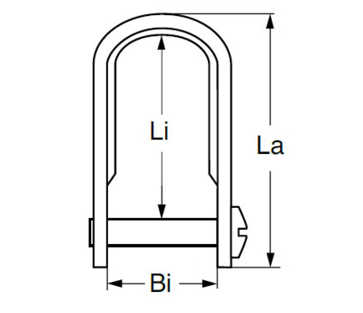 Grillete Plastico Tipo Tornillo HA449