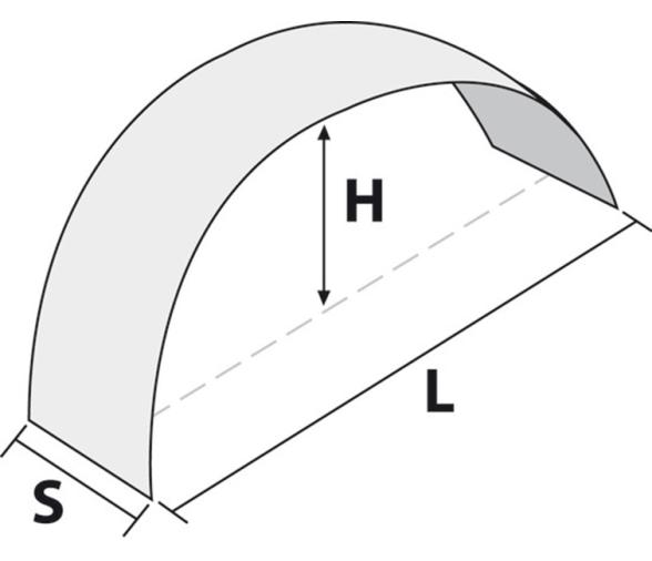 Guardabarros para remolque ruedas 8 pulgadas