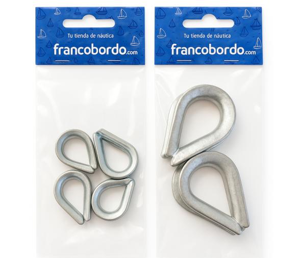 Guardacabos Galvanizado Vinox en Pack