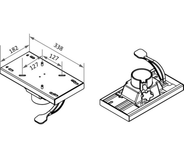 Guia Deslizante Giratoria para Asiento