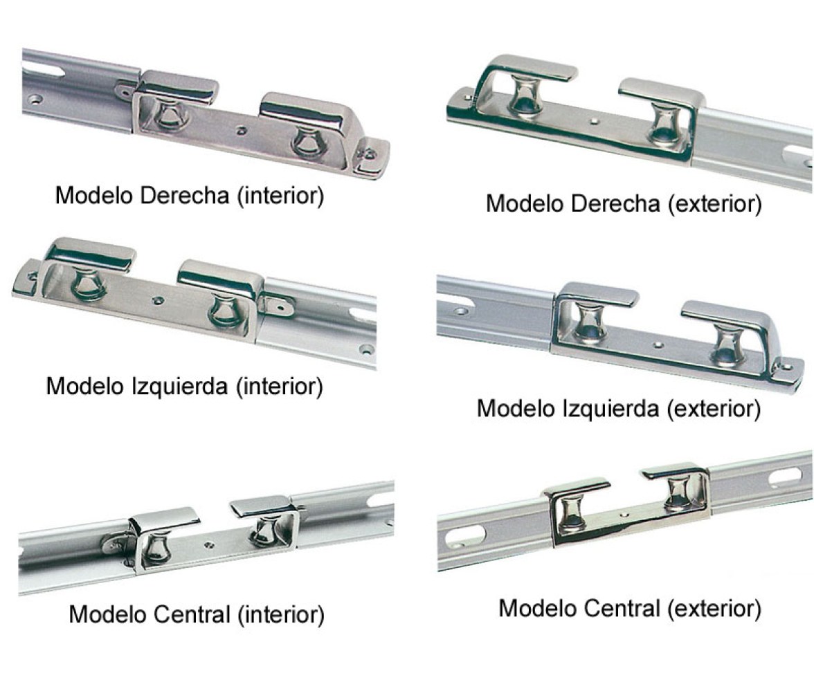Guiacabos con Rodillos para Rail Regala