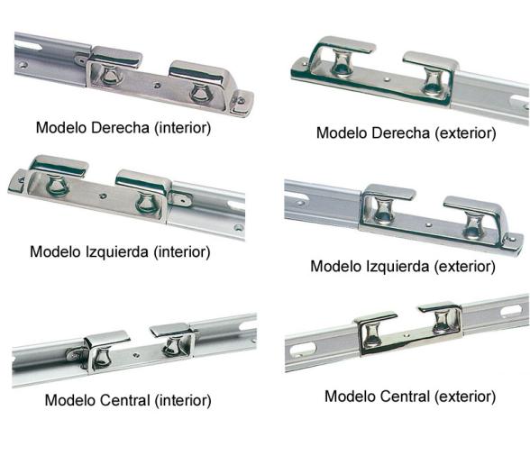 Guiacabos con Rodillos para Rail Regala