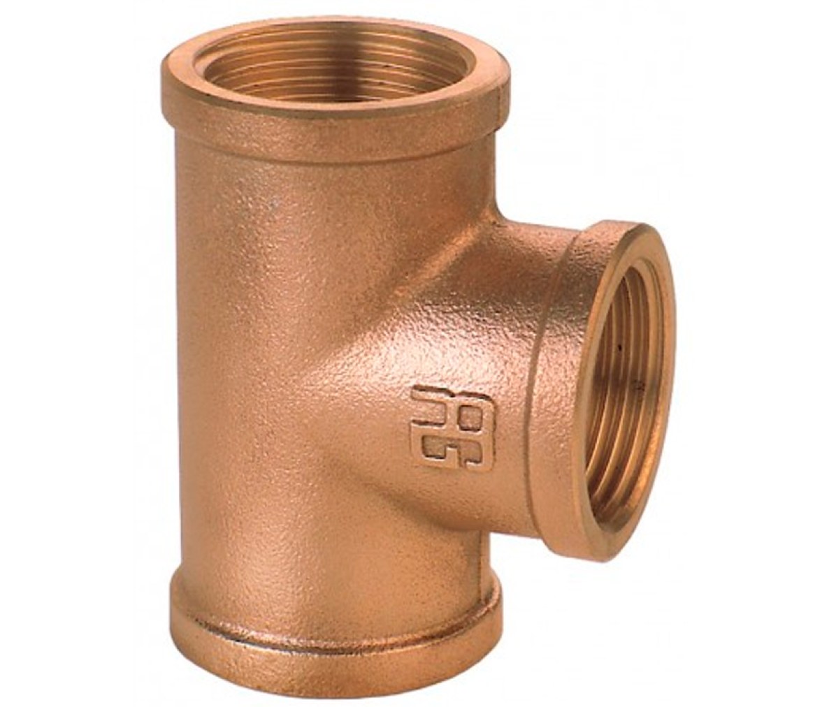 GUIDI Racor "T" Bronce H-H-H