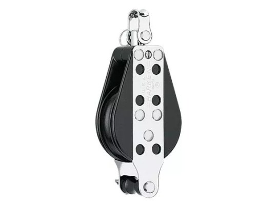 Harken 002 Polea de 2.25" con giratoria y gaza