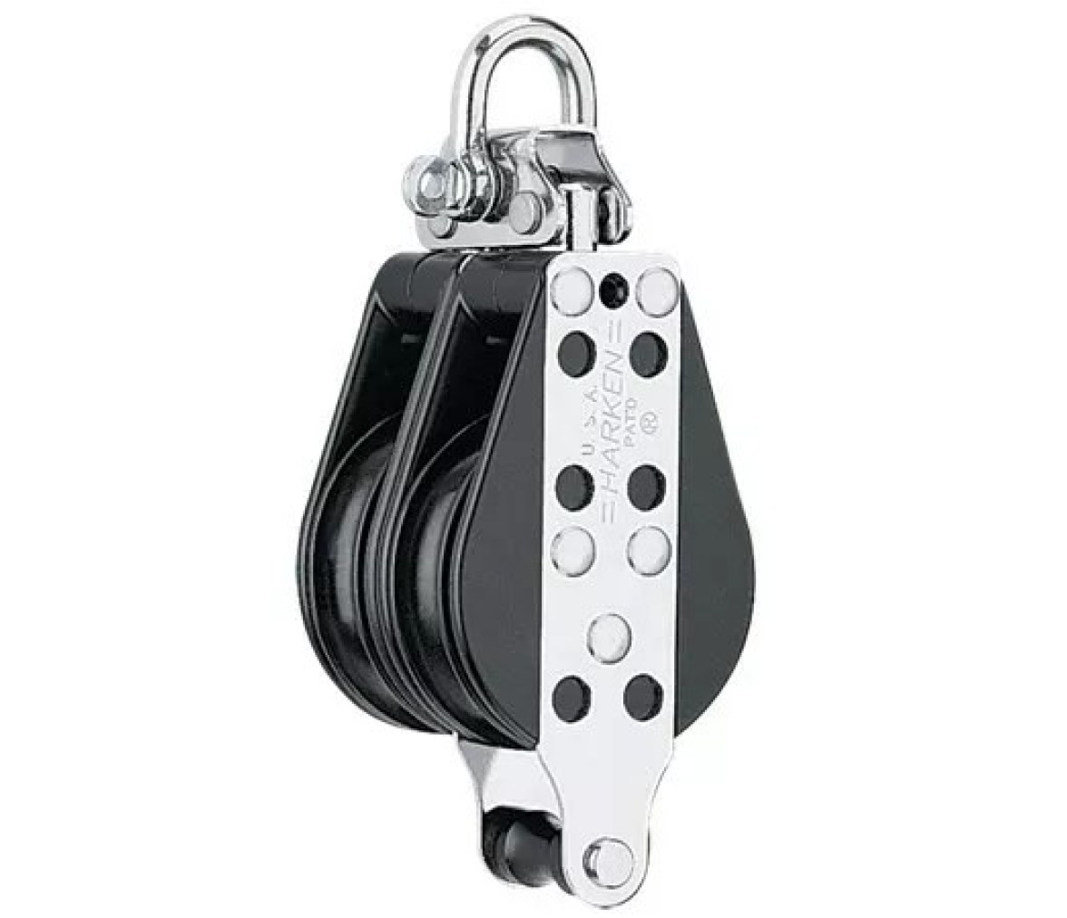 Harken 004 Polea doble 2.25" con gaza