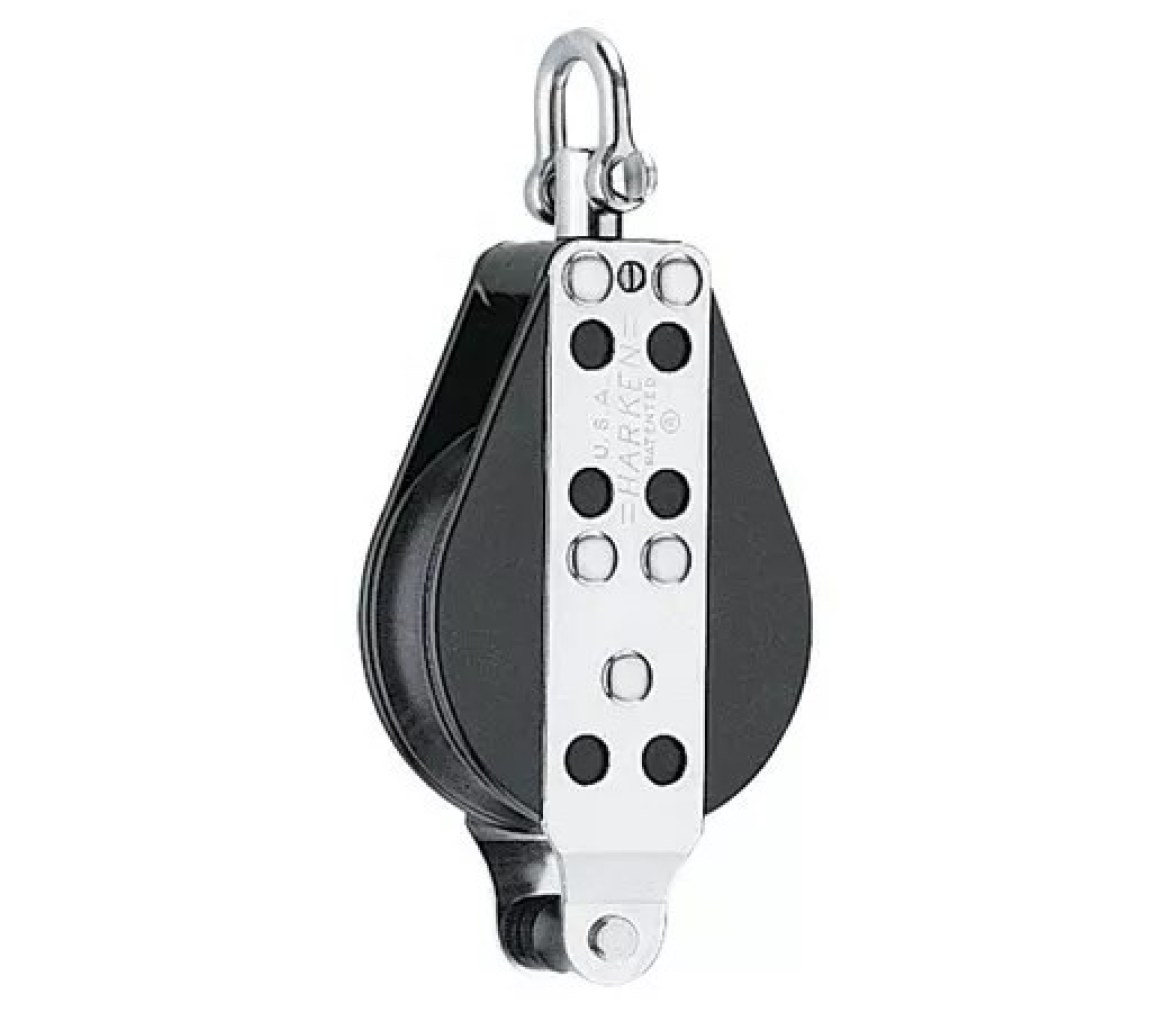 Harken 012 Polea 3" giratoria con gaza reforzada