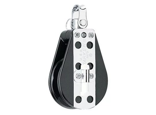 Harken 043 Polea de violín Hexaratchet 2.25" con roldana y giratoria