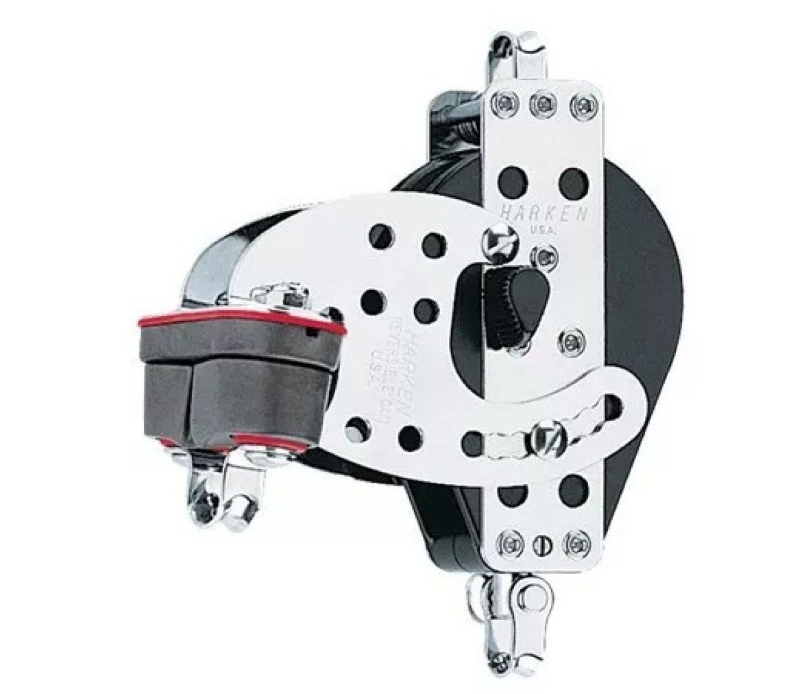 Harken 091 Polea Hexaratchet 3" con swivel, gaza y leva