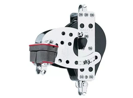 Harken 091 Polea Hexaratchet 3" con swivel, gaza y leva
