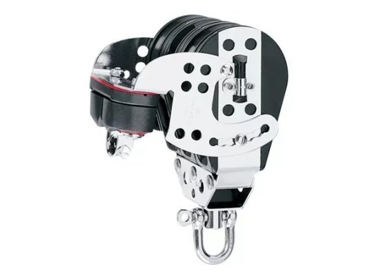 Harken 1555 Polea triple Hexaratchet 76 mm con mordaza