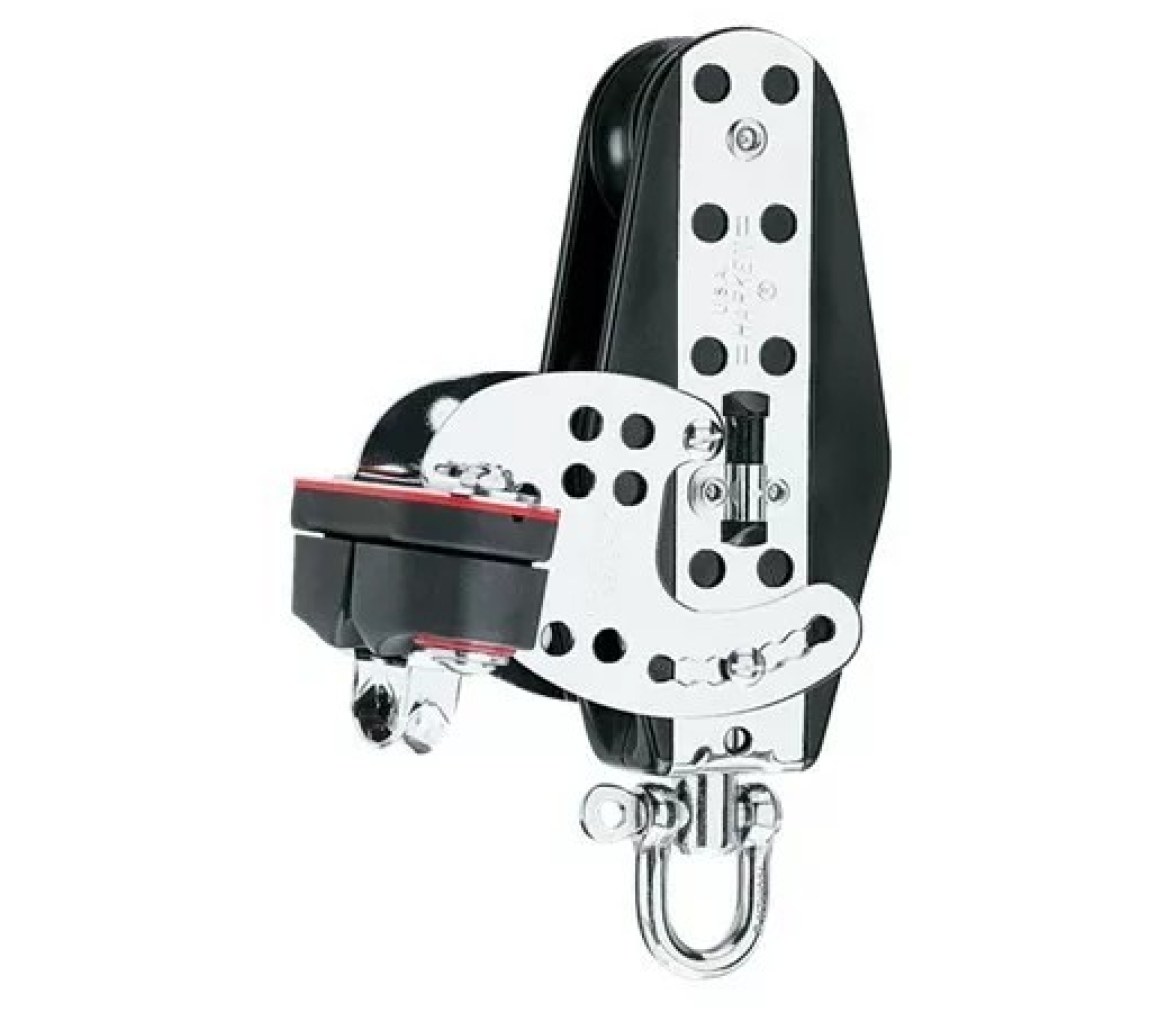 Harken 1565 Polea de violín Hexaratchet con mordaza de levas 76 mm