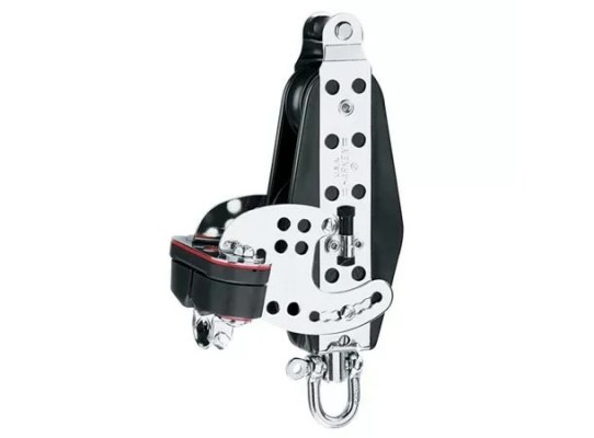 Harken 1566 Polea de violín Hexaratchet 76 mm con gaza y leva
