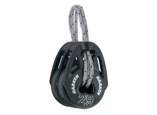 Harken 2147 Polea doble Soft-Attach 29 mm