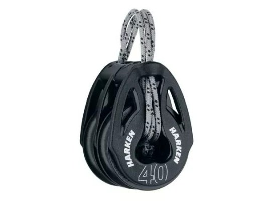 Harken 2150 Polea doble T2 Soft-Attach 40 mm