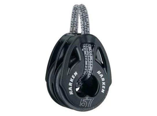 Harken 2153 Polea doble T2 Soft-Attach 57 mm