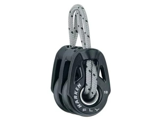 Harken 2158 Polea doble Fly Soft-Attach 18 mm